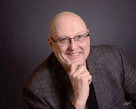 Portrait of Mike Scamihorn, who co-facilitates Hesed's men's community groups in Wabash, Indiana